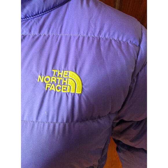 The North Face 550 Fill Down Puffer Jacket Purple Girls 14 - Picture 3 of 9